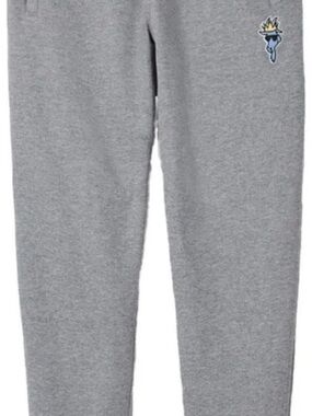 GOAT USA Gray Sweatpants Youth L / Adult Small Joggers Logo Athletic Minor Wear